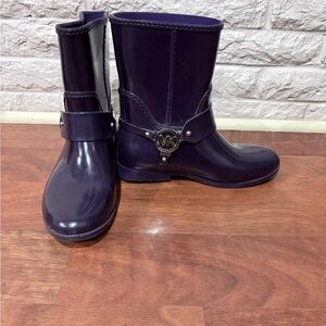 Michael Michael Kors Fulton Harness Rain Booties - Purple - Size 8